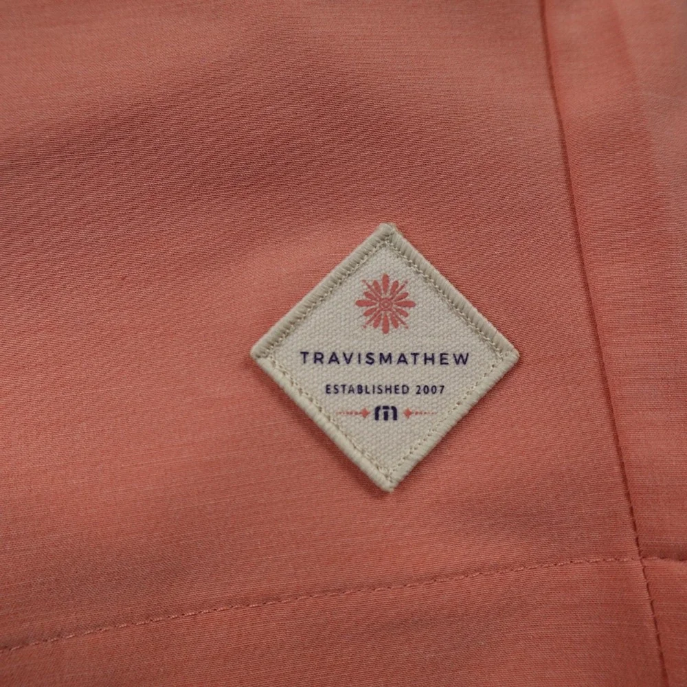 NEW Travis Mathew Shorts Mens 30 Orange Pink Chino Golf Performance Tech Stretch